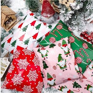 20 Poly Mailers 6 x 9 inch Christmas NIP